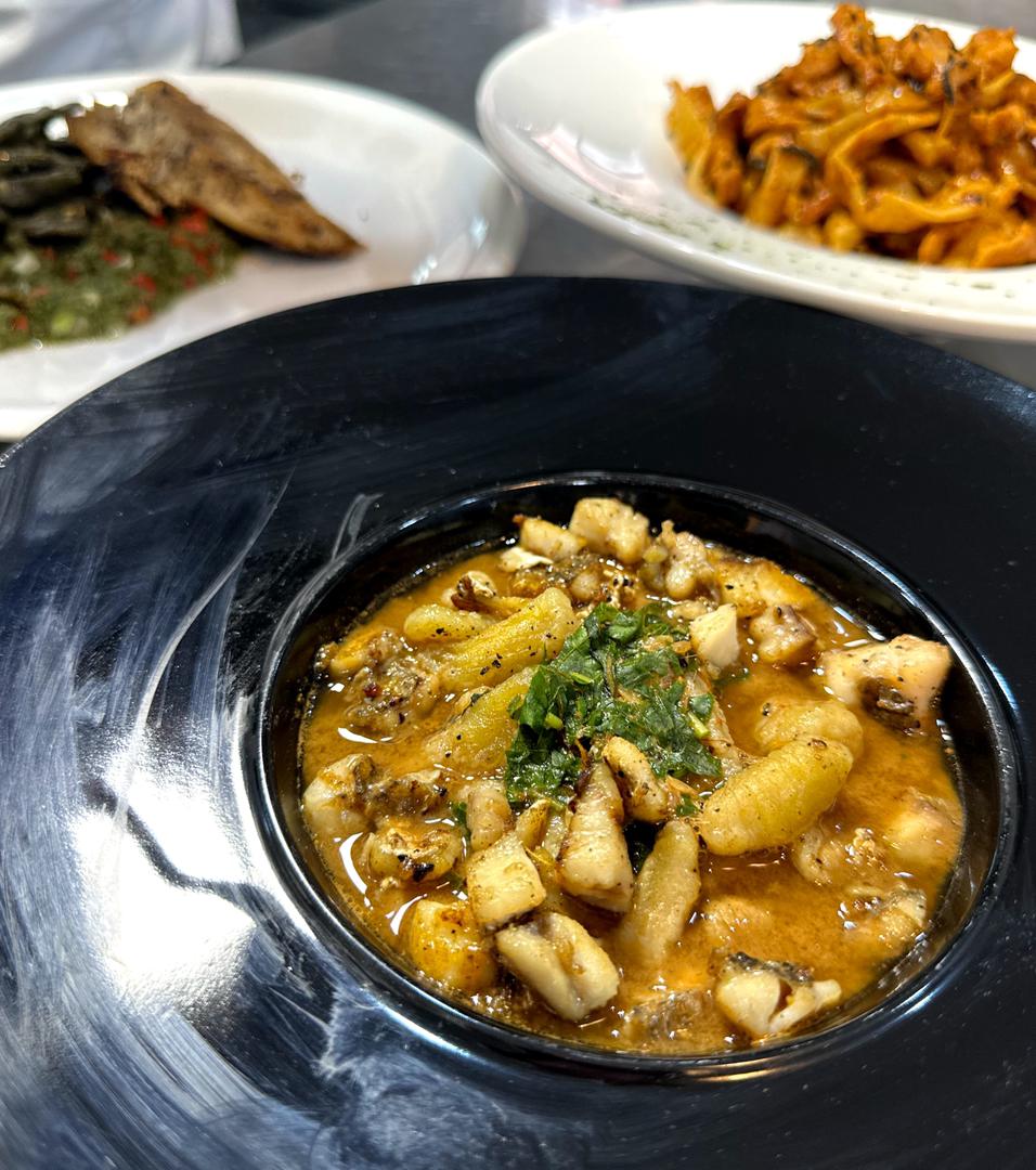 Fish and Pasta Pepper Soup